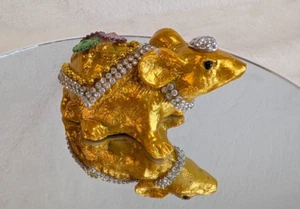 Hindu Mouse Statue Figure Year of the Mouse 3"Lx2"Wx1.75"H Hand Decorated Decor - Picture 1 of 3