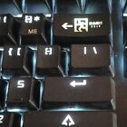 2U Backspace Keycap Shine Through Keycaps ABS Etched Backlit Keyboard Keycap