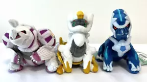 Pokemon fit Dialga Palkia Arceus Sitting Plush Set of 3 Japan New with Tag - Picture 1 of 7