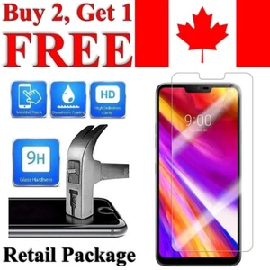 Premium Tempered Glass Screen Protector CoverFor LG G8 G7 ThinQ One G6 G5 G4 Q60 - Zdjęcie 1 z 8