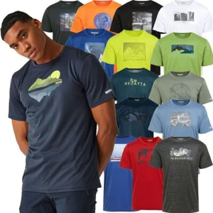 2 Pack Regatta Mens Quick Dry T-Shirt Short Sleeve Wicking Breathable Gym Top - Picture 1 of 1