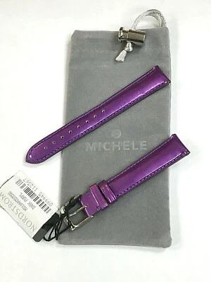 Correa intercambiable Michele de charol violeta/púrpura oscuro de 16 mm Foto 1 de 4