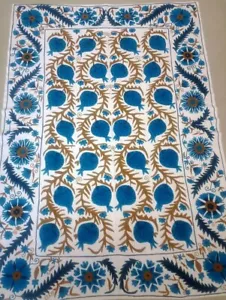 suzani bedsheet wollen embroidered queen size for bedding ,table cloth - Picture 1 of 4