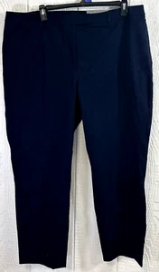 TALBOTS high waist Straight Leg Pants Size 22W blue side elastic $109 NEW (hh83) - Picture 1 of 11