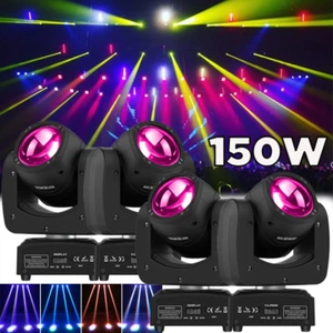 4X 150W LED Moving Head Light RGBW Gobo Beam Spot Stage Lighting DJ Disco DMX US - Picture 1 of 14