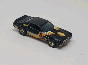 Vintage Hot Wheels Flying Colors 1974 Blackwall Black Ford Torino Stocker #3 - Picture 1 of 19
