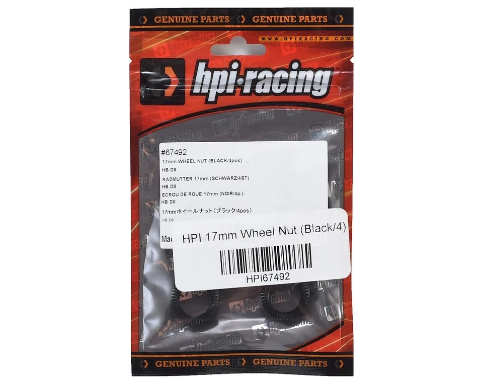 Tuerca de rueda HPI67492 HPI 17mm (4) caja 17mm Foto 1 de 1