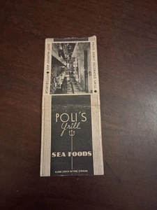 POLI'S GRILL, PITTSBURGH PA, VINTAGE MATCHBOOK - Bild 1 von 3
