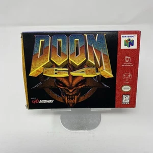 Póster de carro manual N64 Doom 64 CIB caja completa 1997 auténtico en muy buen estado+ - Imagen 1 de 17