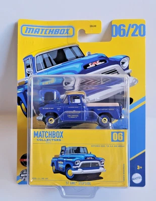 Matchbox 2025 Matchbox Collectors 06/20 '57 GMC Stepside Blue GoodYear - Image 1 of 4
