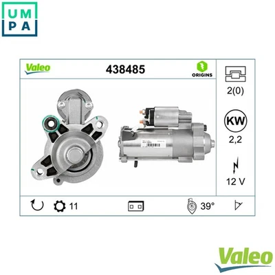 STARTER 438485 FOR FORD AUSTRALIA VOLVO V50 C30 S80/II C70/Convertible S40 2.0L - Image 1 of 4