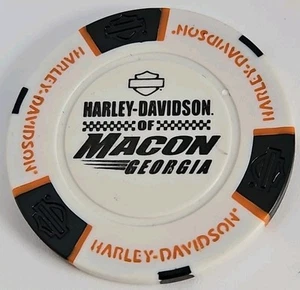 FICHA DE PÓKER HARLEY DAVIDSON OF MACON, GEORGIA CONCESIONARIO MÁS ANTIGUO EN GEORGIA NUEVO - Imagen 1 de 2
