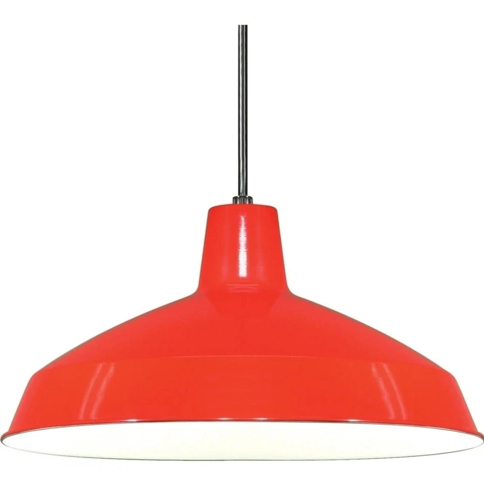 Colgante Nuvo Lighting 1 Luz 16" - Pantalla Almacén, Rojo - SF76-663 Foto 1 de 1