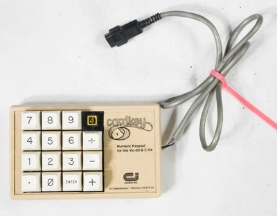 Vintage Cardco Cordkey Numeric Keypad Commodore VIC-20 C-64 HW01 - Image 1 of 2