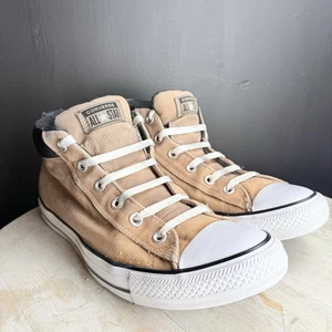 Converse Chuck Taylor Para Hombres Talla 10 Estrellas Medio Top Café Marrón Malden St. Zapatillas - Imagen 1 de 10