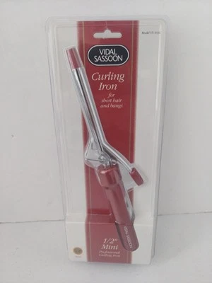 Ferro de ondulação profissional Vidal Sassoon 1/2” com manga de escova bônus VS-103C novo - Imagem 1 de 3