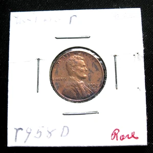1958-D Lincoln 1C cent, circulated   rTy - Picture 1 of 3