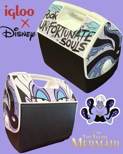 RARO DISNEY Villains X IGLOO Ursula Pobre Desafortunado Playmate Enfriador Retirado - Imagen 1 de 13