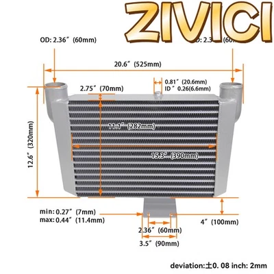 适用于丰田 86 GT86 FT86 斯巴鲁 BRZ Scion FR-S 银色前置中间冷却器 — 第 1/4 张图片