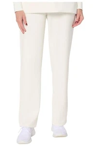 Belle by Kim Gravel Women's ScubaLuxe Straight Pant Cream - Picture 1 of 1