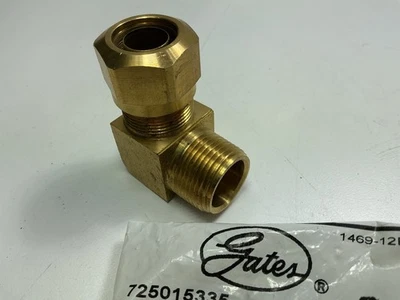 Freio a ar Gates G32104-1212 90° compressão para encaixe de tubulação macho, 3/4" X 3/4"-14 - Imagem 1 de 3