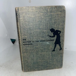 Nancy Drew The Mystery at the Moss-Covered Mansion 1941 Blue Tweed Carolyn Keene - Bild 1 von 15
