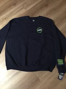Neu Seattle Seahawks Herren Größen 3XL marineblau Sweatshirt - Bild 1 von 3