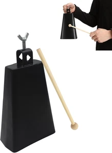 Metall Eisen Kuhglocke 8 Zoll, Kuhglocke groß Geräuschmacher Hand Percussion Musik Kuh - Bild 1 von 7