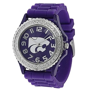 Nuevo reloj para mujer Kansas Wildcats estrás gelatina silicona brillo - Imagen 1 de 2