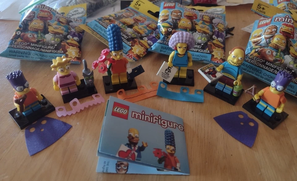 Lego Simpsons Minifigures Blindbuy Lot Bart Lisa Marge Comic Book Guy - Image 1 of 1