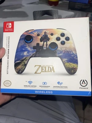 Power A Enhanced Wireless Controller Switch Zelda BOTW New Factory Sealed - Image 1 of 3
