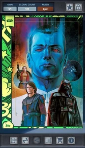 Star Wars Card Trader - Comic Covers 2025 SDCC Epic Green Thrawn Alliances #4 - Picture 1 of 1