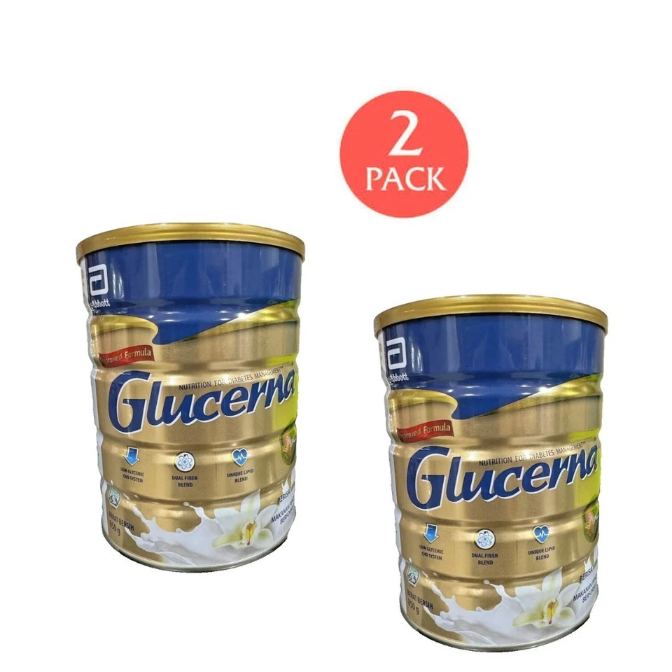 Glucerna Leche en Polvo Triple Cuidado Nutrición para Diabéticos Vainilla 800g - 2 Latas Foto 1 de 4
