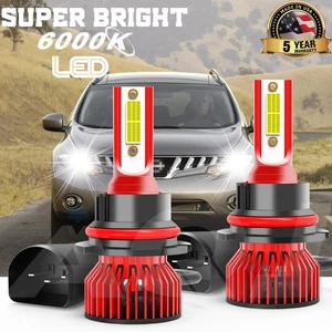 9007 LED Headlight Super Bright 6000K White For Nissan Murano 2003-2008 - Picture 1 of 13