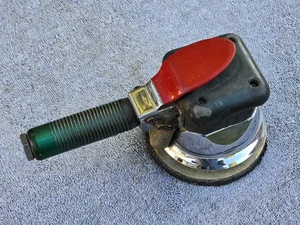 Hutchins 4500 Industrial Pneumatic Speed Orbital DA Sander * Works Good See Pics - Foto 1 di 9