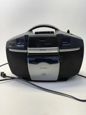 Audiovox CE215 CD portátil cassete Boombox gravador de rádio AM/FM – Funciona testado - Imagem 1 de 4