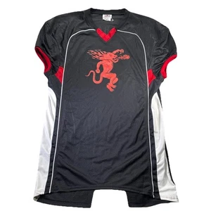 Fireball Whiskey Red Dragon Hockey Jersey Stitched Lettering #66 XL Long - Picture 1 of 7