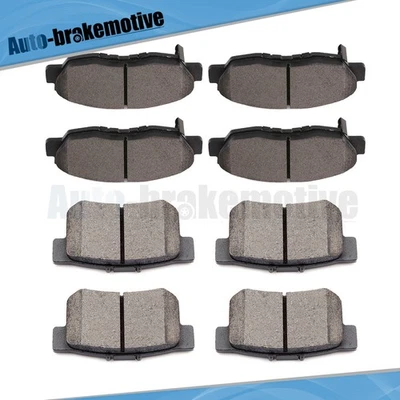 8X FRONT AND REAR LOW DUST BRAKE CERAMIC PADS KIT FOR 2012 HONDA CIVIC EX-LX - Image 1 of 4