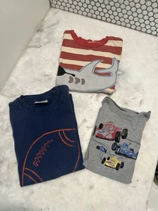 Lot/3 Boys T-Shirts S 5-6 100% Cotton Mini Boden Hanna Anderson Mustard&Ketchup - Picture 1 of 11