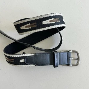 Brixton geflochtener Ledergürtel groß XLarge schwarz Boho Western Retro Festival Azteken - Bild 1 von 15