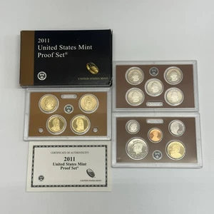 2011-S United States Mint Proof Set with COA & Box 14 Coins - Picture 1 of 11
