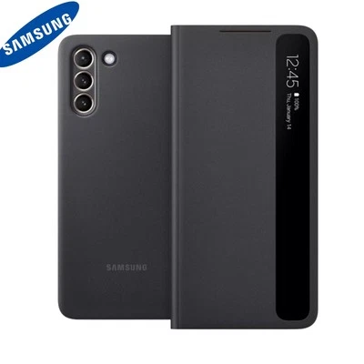 Smart Clear View Cover Samsung Galaxy S21+ Plus 5G Black Original - Image 1 of 4