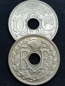 10 Centimes Lindauer 1917-1946 Cupro-Nickel zinc choisissez votre annee & état - Picture 1 of 12