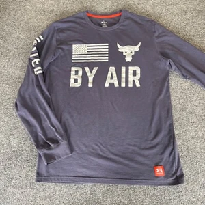 Under Armour Project Rock United By Air Long Sleeve Shirt Gray Mens Medium - Picture 1 of 8