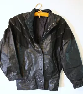 Genuine leather jacket from Argentina, medium size, 80's vintage jacket - Picture 1 of 5