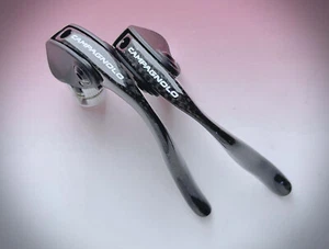 Campagnolo Record BAR END LEVE FRENO CRONO TT Carbon Brake Levers time trial no - Foto 1 di 9