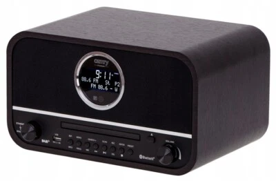 DIGITALES RETRO-RADIO DAB/FM/CD/BT HOLZ CR1182 SCHWARZ - Bild 1 von 4