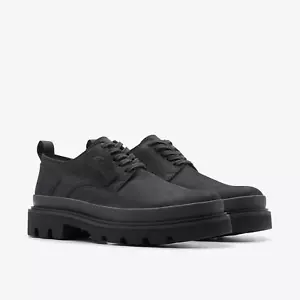 Clarks Badell Lace Black Nubuck Oxford Men's Shoes Size UK 9G/43 - Picture 1 of 8