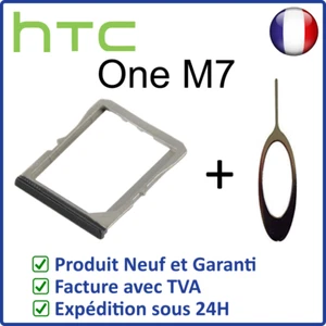 HTC ONE M7 SIM KARTEN SCHUBLADE / HALTERUNG SCHWARZ + EXTRAHIERWERKZEUG - Bild 1 von 2