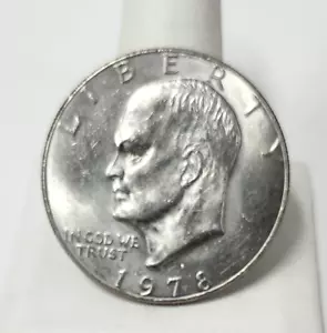 1978 - *Letztes Jahr* Eisenhower Dollar Münze "IKE" 1 $ von US Mint - Bild 1 von 2